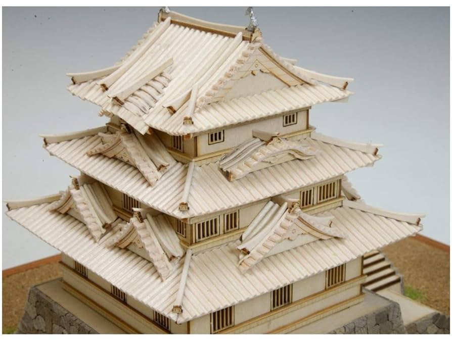 Amazon | ウッディジョー 1/150 宇和島城 木製模型 組み立て